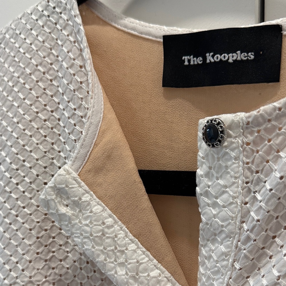 The Kooples White Lace Button-Down Dress - Picture 5 of 6